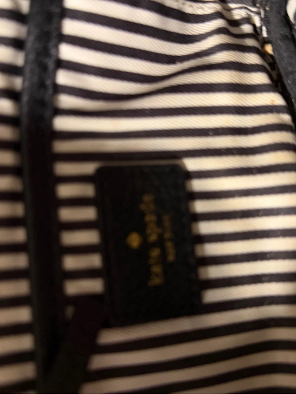 kate spade Black Leather Crossbody Belt Bag with Gold Hardware